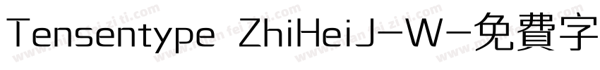 Tensentype ZhiHeiJ-W字体转换